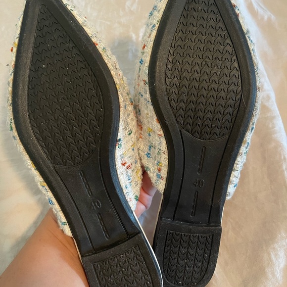 Women Color Block Point Toe Flat Mules, Fashion Outdoor Flats - Picture 4 of 8